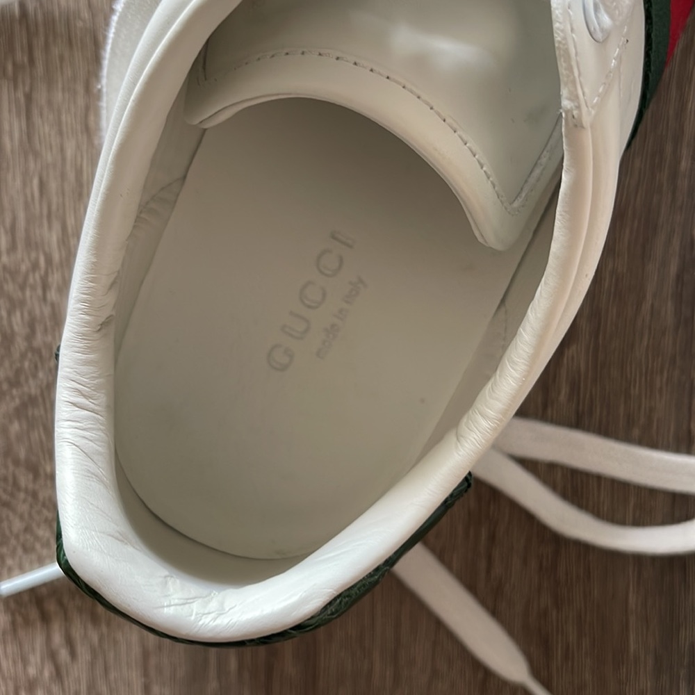 Women’s Gucci Leather Sneaker - Picture 6 of 10